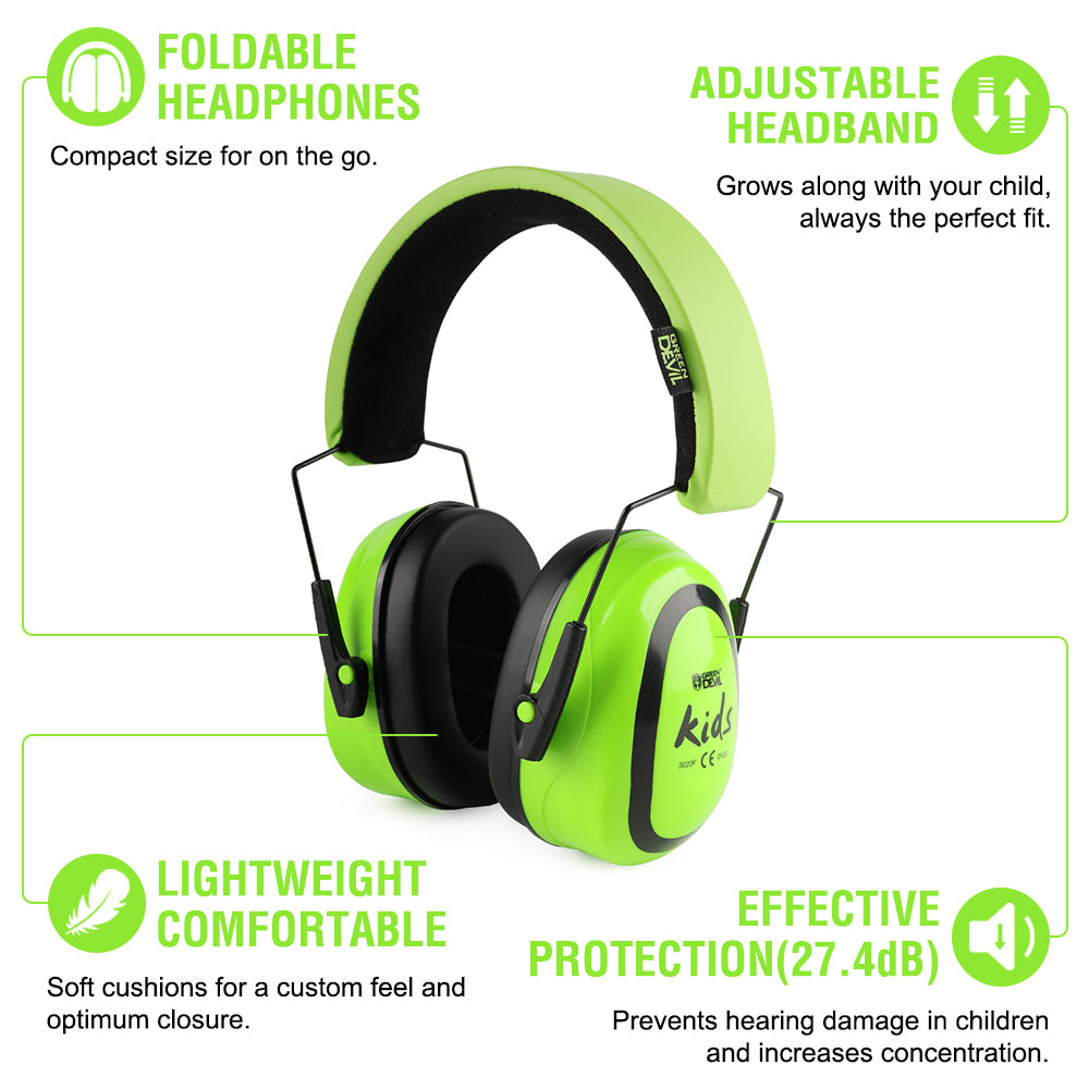 Ear Defenders for Adult Noise Canceling Headphones Foldable Hearing  Protection Sound Blocking Ear Muffs Soundproof Earplug